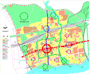 洛陽市老城、瀍河分區(qū)規(guī)劃-布局結(jié)構(gòu)圖